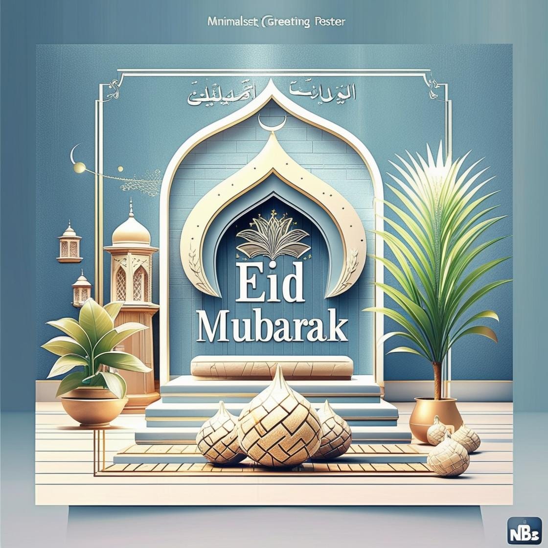 2025 Eid ul Fitr Date in India : When Will Eid Be Celebrated? 10 Hi generate Eid Mubarak Post for wish need some blank space in poster 1