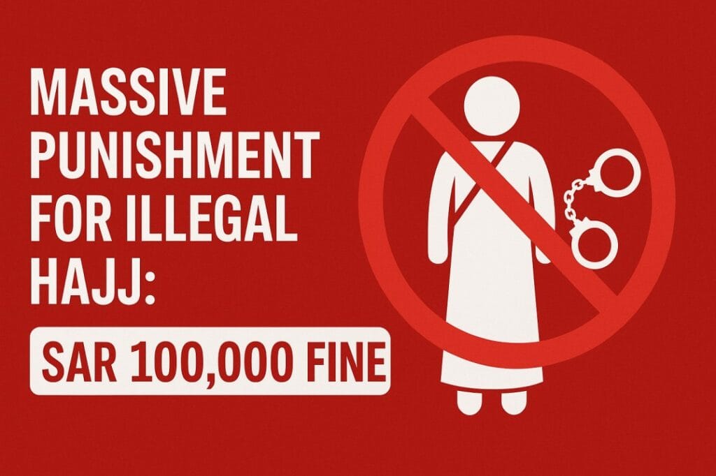 Massive Punishment for Illegal Hajj: SAR 100,000 Fine 1 Massive Punishment for Illegal Hajj