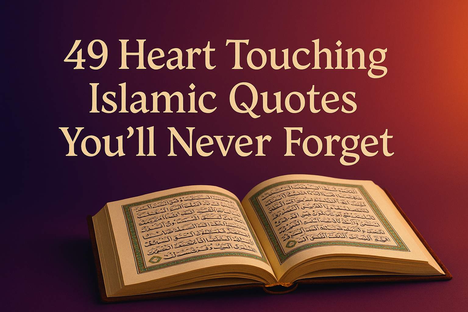 short Heart Touching Islamic Quotes